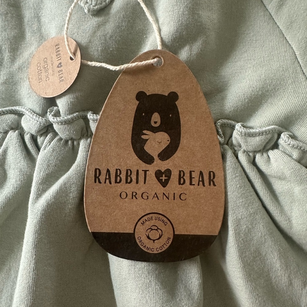 Rabbit + Bear Organic Cotton Tunic & Leggings Set Girls Size 24 Months NWT - Picture 4 of 4